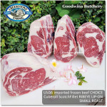 Beef Ribeye lip-on Scotch-Fillet Cube-Roll US USDA CHOICE frozen brand Swift / BlueRibbon / CreekStone ROAST CUTS thickness 4-5", 1.5-2.0 kg/pc (price/kg) PRE ORDER 3 - 7 WORK DAYS